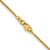 Leslies 14kt Yellow Gold .8mm Diamond Cut Quadra Wheat Chain 16in