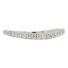 14KWhite Gold Diamond Curved Notched Band