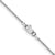 10K White Gold .8MM Box Chain