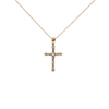 14KY TLB DIA .24CTW CROSS