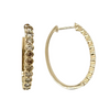 Emberlight 14kt Yellow Gold 1ctw White/Brown Diamond Hoops