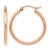 Leslie's 14K Rose Gold Polished Hoops