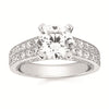 14kt White Gold 1.12ctw G-H SI1/SI2 2ct Semi Mounting