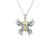 STERLING 10K YG CZ BUTTERFLY P