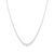 14K White Gold Graduated Diamond Riviera Necklace 17"