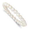 Freshwater Pearl Semi Round 6-7mm Stretch Bracelet