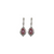 14K WG 1.03CTW CREATED ALEXANDRITE .07CTW DIA EARRINGS