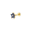 14K YG .09CTW SAPPHIRE A .01CT