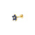 14K YG .09CTW SAPPHIRE A .01CT