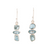 Sterling Silver Blue Topaz Earrings with Marquise