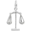 Sterling Silver Scales of Justice Charm
