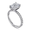 14K White Gold 3CT Center Winslow Engagement Semi-Mount.