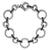 Sterling Silver Black Spinel Link Bracelet