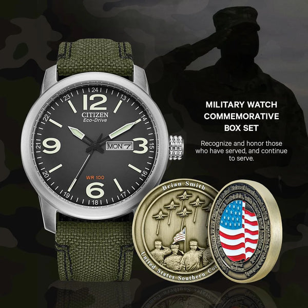 JCIT254 Military Commemorative Coin/Watch Boxed Set