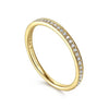 14K Yellow Gold Milgrain .17CTW Diamond Band S2074168