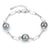Sterling Silver Tahitian Paperclip Bracelet