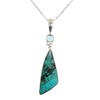 Sterling Sliver Aqua Chrysocolla Pendant