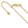 LESLIES 14K YG .95MM WHEAT ADJ