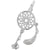 Sterling Silver Dream Catcher Charm.