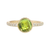 14K YG 1.65CT ROUND PERIDOT .1