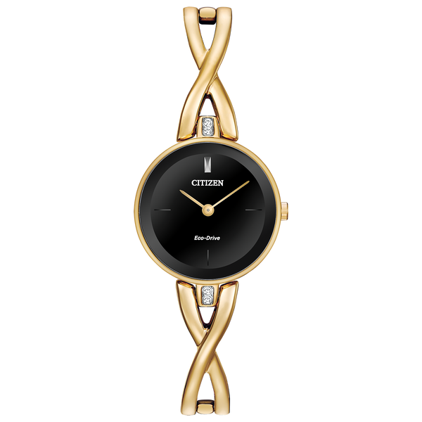 Citizen Eco Drive Axiom Gold Tone Watch EX1422-54E.