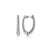 Sterling Silver Bujukan Graduated 20mm Classic Hoop Earrings