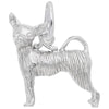 Sterling Silver Chihuahua Charm