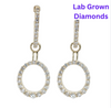 10kt Yellow Gold 5/8ctw Lab Grown Diamond Convertible Earrings