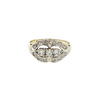 14KY 3 STONE DIA 1.48CTW VINTAGE RING
