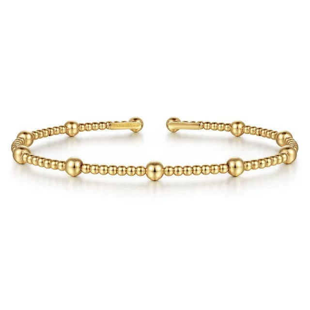 BUJUKAN 14K YG SPLIT BANGLE SZ