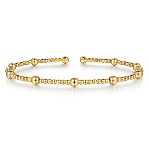 BUJUKAN 14K YG SPLIT BANGLE SZ