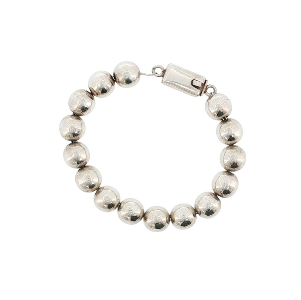 S/S BEAD BRACELET 7.5IN