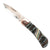 Copper & Brass Damascus Natural Mammoth Tooth Pocket Knife