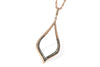 14KT Gold Brown Diamond Teardrop Necklace