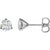 14K W G-H SI1 RB Lab Dia 2CTW Martini Stud Earrings.