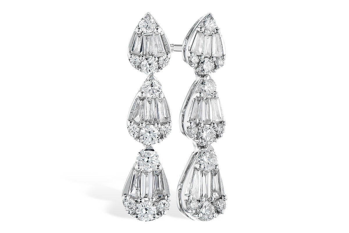 14KT Gold Dripping Diamond Earrings