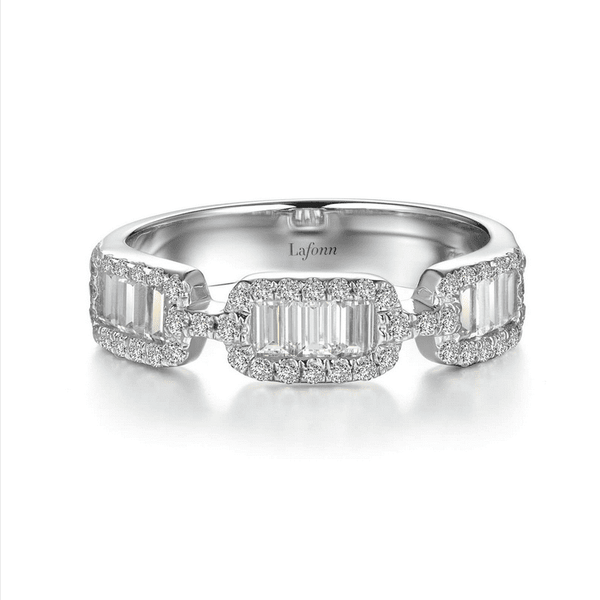 SS 1.40CTW RD + SB Sim Dia Fashion Band.