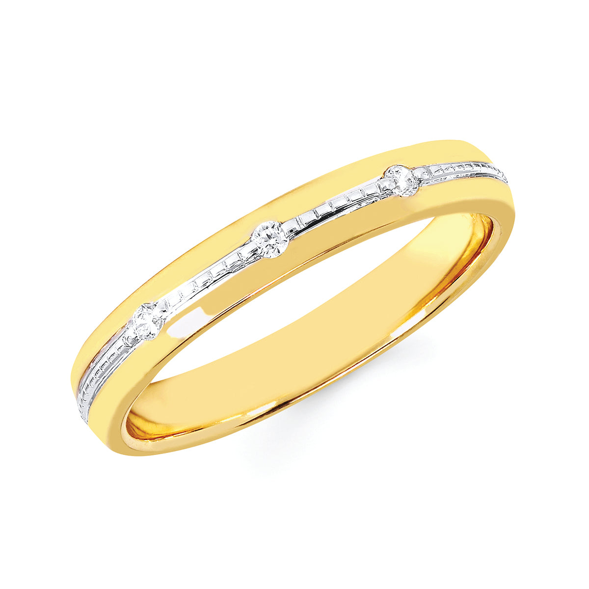 3MM Diamond Lifestyle Wedding Ring in 14K