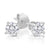 14K W IJK SI 1/5CTW Dia Martini Stud Earrings.