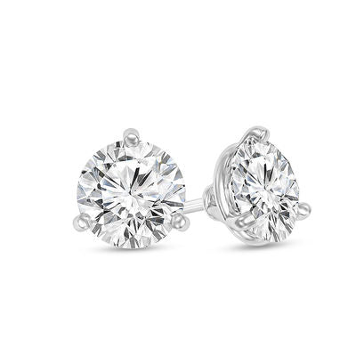 14K W IJK SI 1/4CTW Dia Martini Stud Earrings.