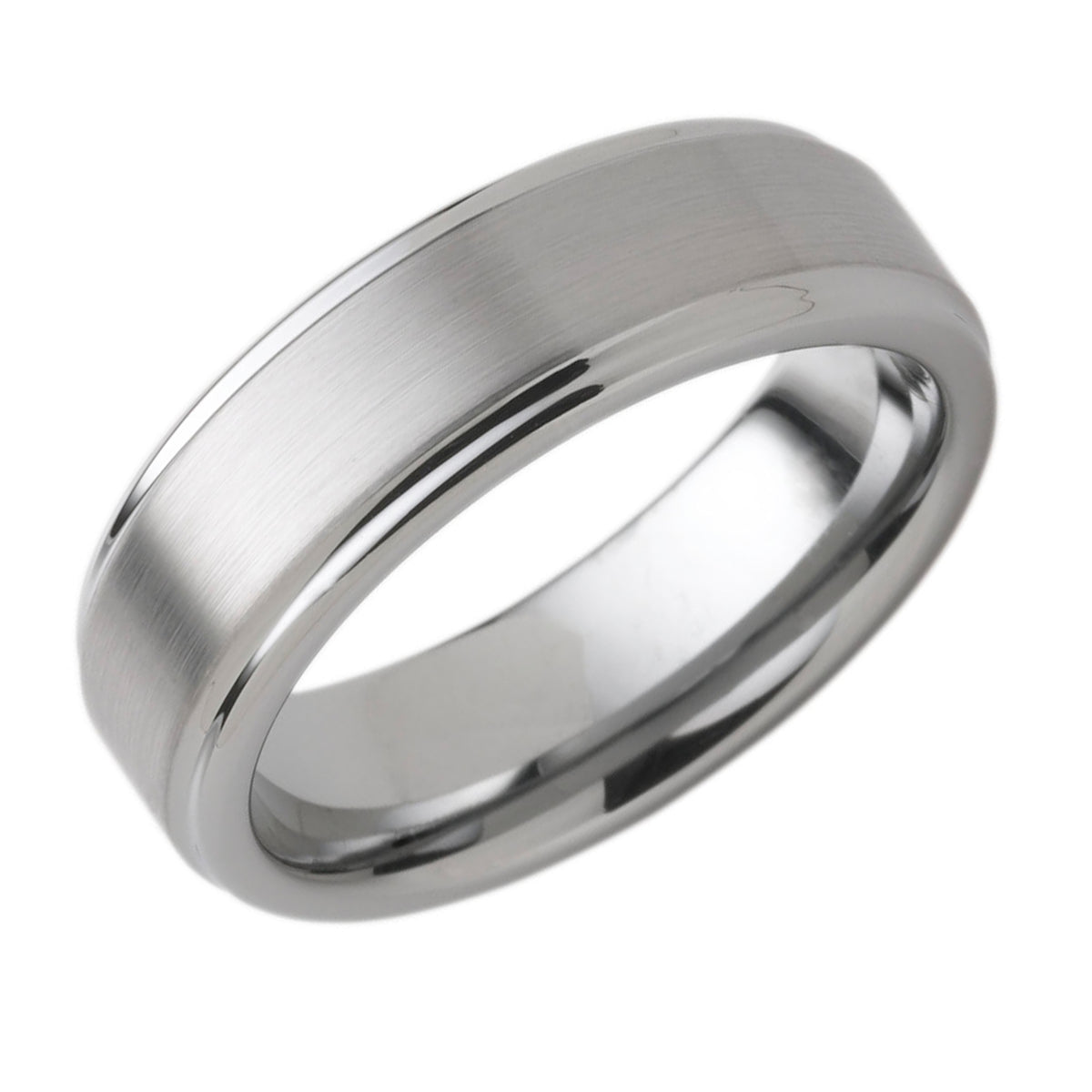 7mm Tungsten Band with Double Channel Accent