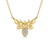 10K Gold Diamond Bumble Bee Necklace