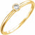 14K Y .06CT Rd Dia Bezel Sol Stackable Ring.