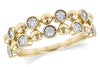 14KT Yellow Gold Bubble Diamond Ring