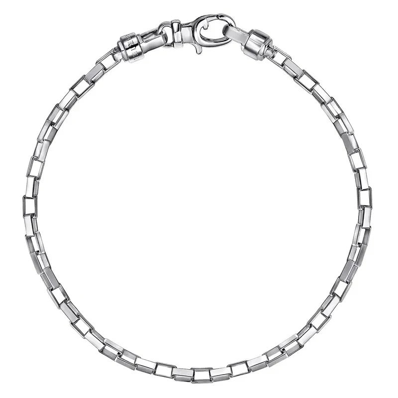 Sterling Sliver Box Bracelet 8in