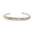 S/S 14KY NAVAJO CUFF SIGNED M.M. ROGERS JULIUS YAZZIE