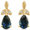14K YG 1.10CT PS MONTANA SAPPH