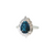 Estate Platinum 2.41ct Indicolite .37ctw Diamond Ring