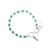 Sterling Sliver Square Turquoise Toggle Bracelet