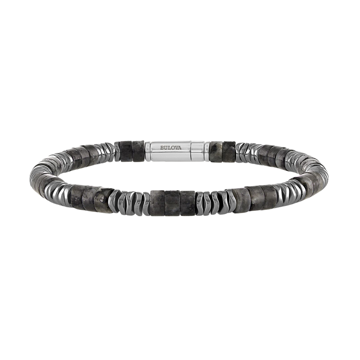 Sterling Silver Labradorite & Hematite Bracelet - 8.5"
